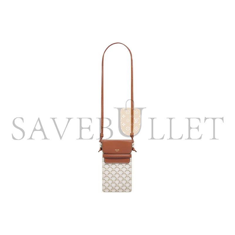 Ce1i*e triomphe classic all-over monogram flip phone case 10g332cqd-01ta (18*10*2cm)